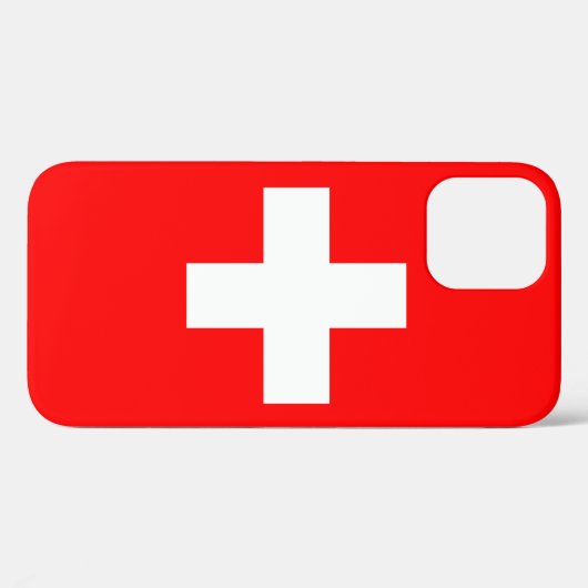 Zwitserse vlag Case-Mate iPhone case (Achterkant (horizontaal))
