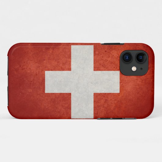 Zwitserse vlag Case-Mate iPhone case (Achterkant (horizontaal))