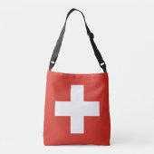 Zwitserse vlag crossbody tas (Achterkant)