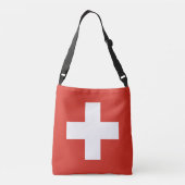 Zwitserse vlag crossbody tas (Achterkant)
