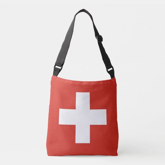 Zwitserse vlag crossbody tas (Voorkant)