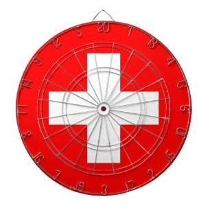 Zwitserse vlag dartbord