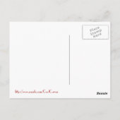 Zwitserse vlag en edelweiss briefkaart (Achterkant)