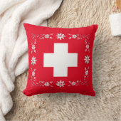 Zwitserse vlag en edelweiss kussen (Blanket)