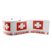 Zwitserse vlag en Zwitserland Grosgrain Lint (Spoel)