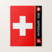 Zwitserse vlag en Zwitserland Legpuzzel (Verticaal)