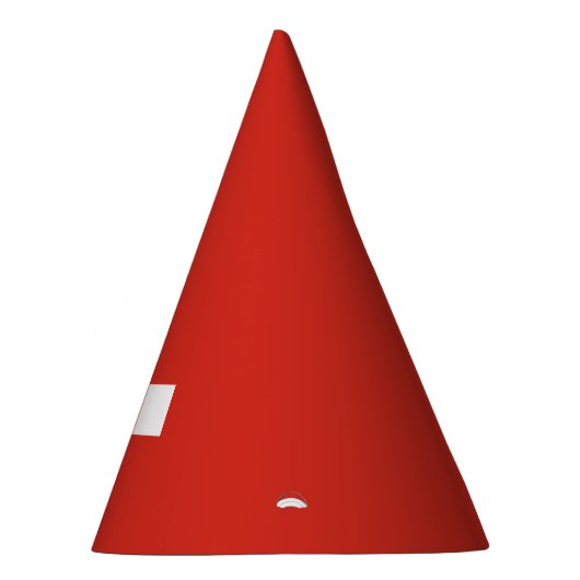 Zwitserse vlag feesthoedjes (Rechts)