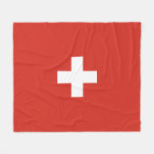 Zwitserse vlag fleece deken (Voorkant (Horizontaal))