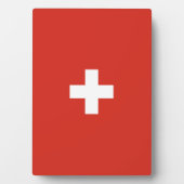 Zwitserse vlag fotoplaat (voorkant)