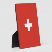 Zwitserse vlag fotoplaat (Zijkant)