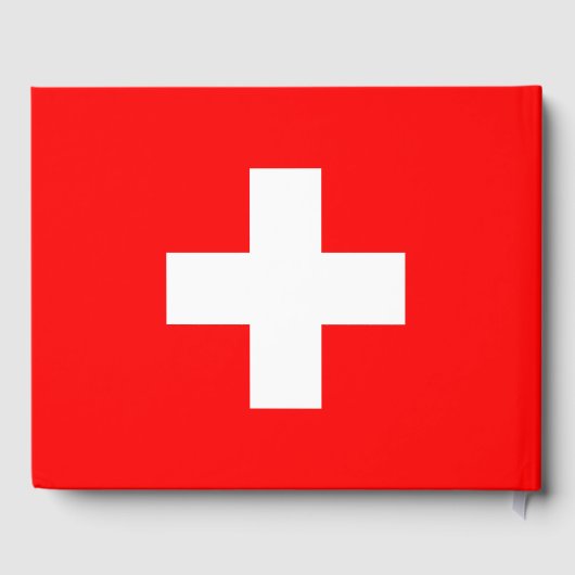 Zwitserse vlag gastenboek (Achterkant)
