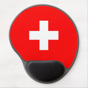 Zwitserse vlag gel muismat
