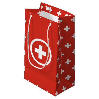 Zwitserse vlag Gift Bag Klein Cadeauzakje