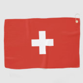 Zwitserse vlag Golf Towel Golfhanddoek (Horizontaal)