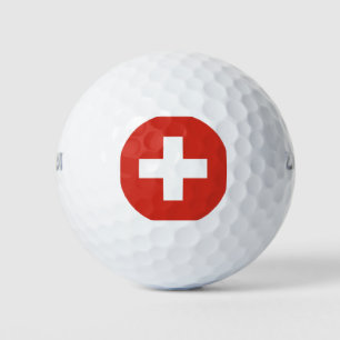 Zwitserse vlag golfballen