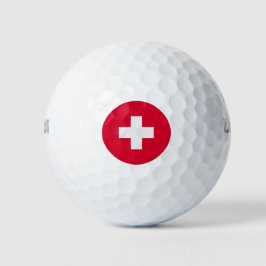Zwitserse vlag golfballen