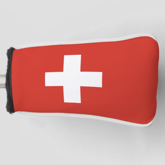 Zwitserse vlag golfheadcover (Voorkant)