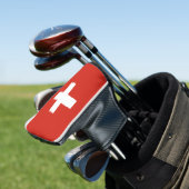 Zwitserse vlag golfheadcover (Insitu)