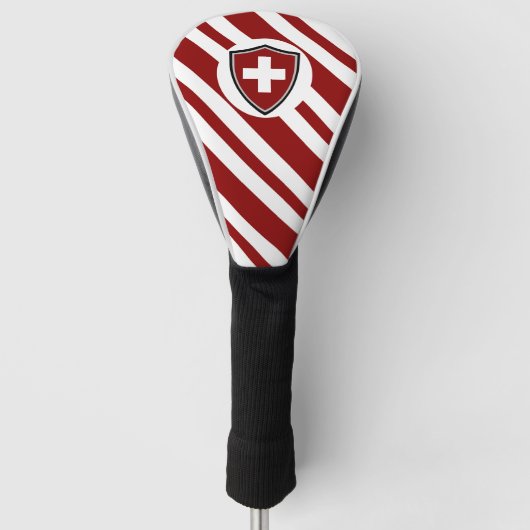 Zwitserse vlag golfheadcover (Voorkant)