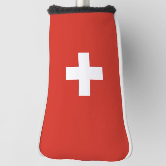 Zwitserse vlag golfheadcover (Draai 90)