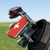 Zwitserse vlag golfheadcover (Insitu)