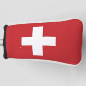 Zwitserse vlag golfheadcover (Voorkant)
