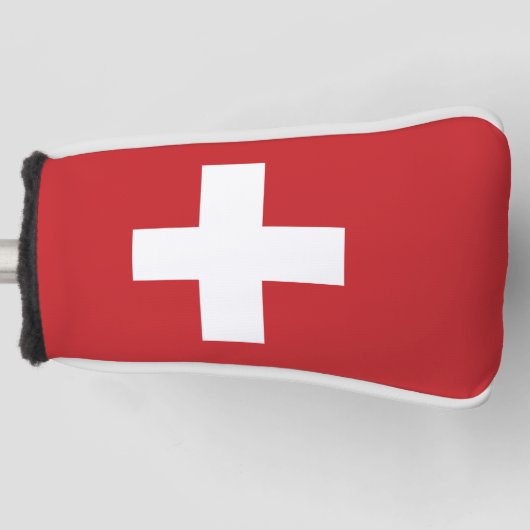 Zwitserse vlag golfheadcover (Voorkant)