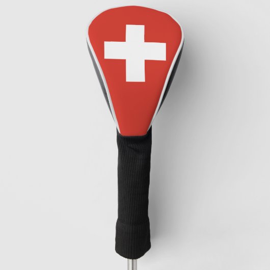 Zwitserse vlag golfheadcover (Voorkant)