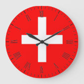 Zwitserse vlag grote klok (Voorkant)