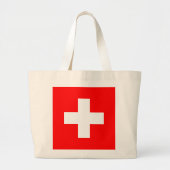 Zwitserse vlag grote tote bag (Voorkant)