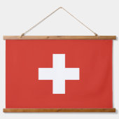 Zwitserse vlag hangend wandkleed (Voorkant 2)
