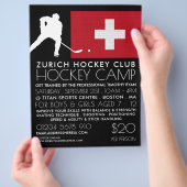 Zwitserse vlag, hockeyspeler, Camp Adverteren Flye Flyer (Hand)