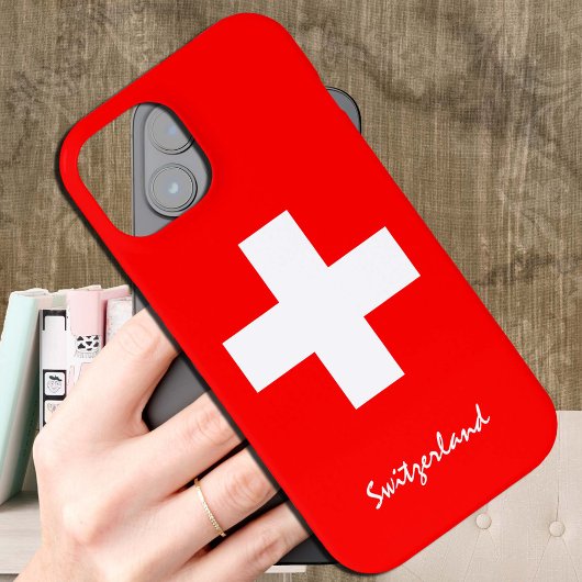 Zwitserse vlag Hoesje, Zwitserland mode kruis / sp Case-Mate iPhone Case