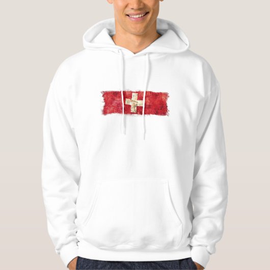 Zwitserse vlag hoodie (Voorkant)