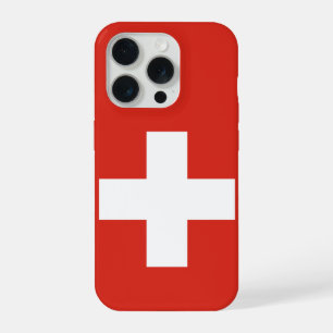 Zwitserse vlag iPhone 15 pro case