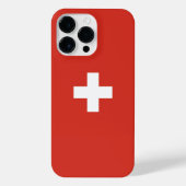 Zwitserse vlag iPhone hoesje (Achterkant)