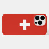 Zwitserse vlag iPhone hoesje (Achterkant horizontaal)