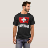 Zwitserse vlag Jersey Zwitsers voetbalteam Zwitser T-shirt (Voorkant volledig)