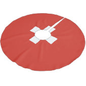 Zwitserse vlag kerstboom rok (Gekanteld)