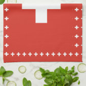 Zwitserse vlag Keukenhanddoeken (Gevouwen)