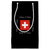 Zwitserse vlag klein cadeauzakje (Voorkant)