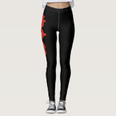 Zwitserse Vlag Leggings - Zwitserland Kaart Ontwer (Voorkant)