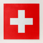 Zwitserse vlag legpuzzel<br><div class="desc">Zwitserse vlag</div>