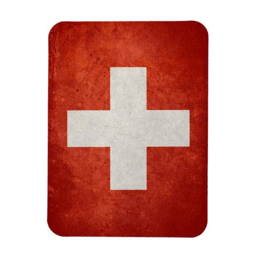 Zwitserse vlag magneet (Verticaal)