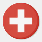 Zwitserse vlag magneet (Voorkant)