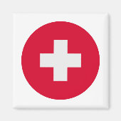 Zwitserse vlag magneet (Voorkant)