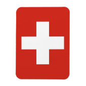 Zwitserse vlag magneet (Verticaal)