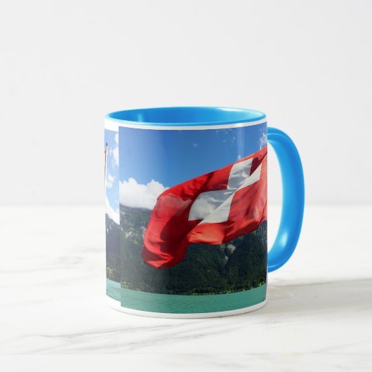 Zwitserse vlag mok (Voorkant rechts)