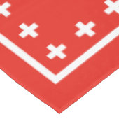 Zwitserse vlag op de nationale dag van Zwitserland Tafelkleed (Gekanteld)