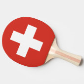 Zwitserse vlag ping pong peddel voor tafeltennis tafeltennisbatje (Zijkant)